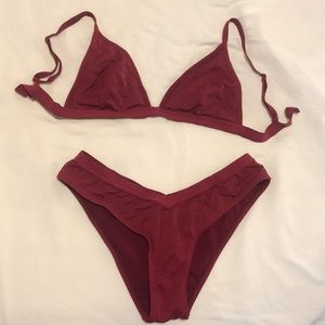 Pacsun maroon bikini